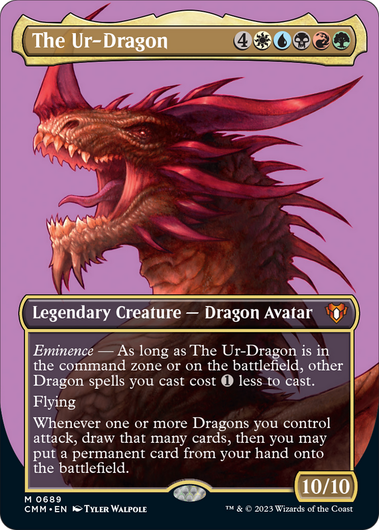 The Ur-Dragon (Borderless Profile) [Commander Masters] | Gear Gaming Fayetteville