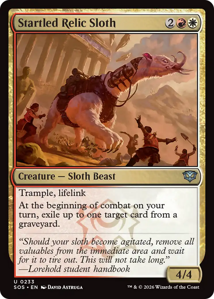 Startled Relic Sloth [Secrets of Strixhaven] | Gear Gaming Fayetteville