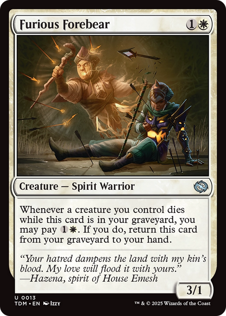 Furious Forebear [Tarkir: Dragonstorm] | Gear Gaming Fayetteville
