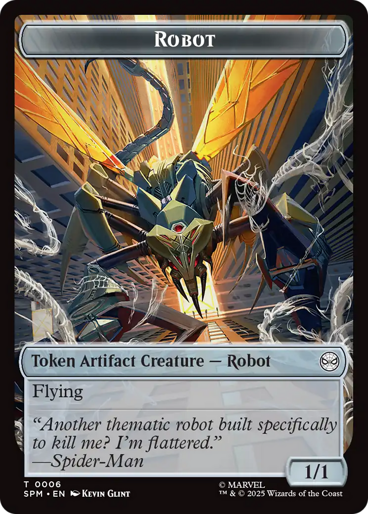 Food // Robot Double-Sided Token [Marvel's Spider-Man Tokens] | Gear Gaming Fayetteville
