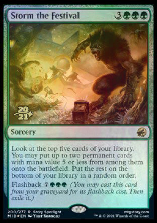 Storm the Festival [Innistrad: Midnight Hunt Prerelease Promos] | Gear Gaming Fayetteville