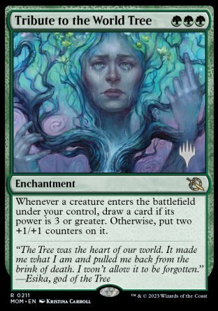 Tribute to the World Tree (Promo Pack) [March of the Machine Promos] | Gear Gaming Fayetteville