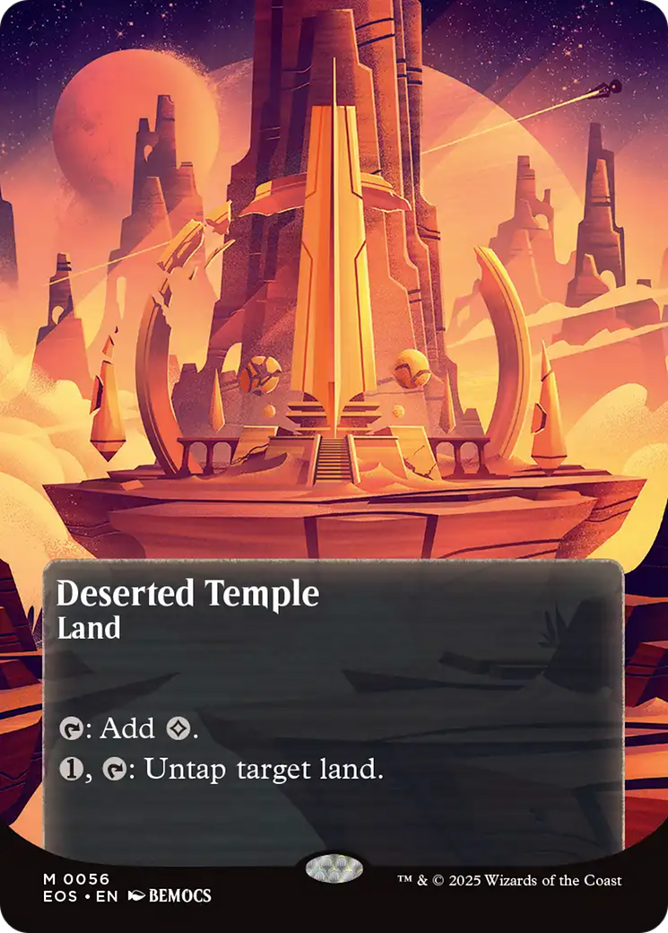 Deserted Temple (0056) (Borderless) [Edge of Eternities: Stellar Sights] | Gear Gaming Fayetteville