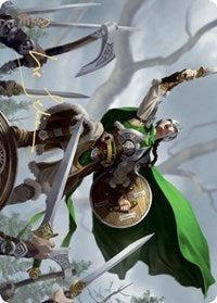 Maja, Bretagard Protector Art Card (Gold-Stamped Signature) [Kaldheim Art Series] | Gear Gaming Fayetteville