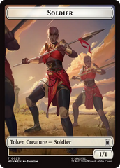 Goat // Soldier Double-Sided Token (Surge Foil) [Marvel Super Heroes Commander Tokens] | Gear Gaming Fayetteville