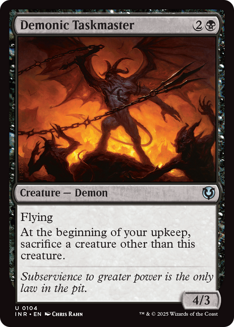 Demonic Taskmaster [Innistrad Remastered] | Gear Gaming Fayetteville