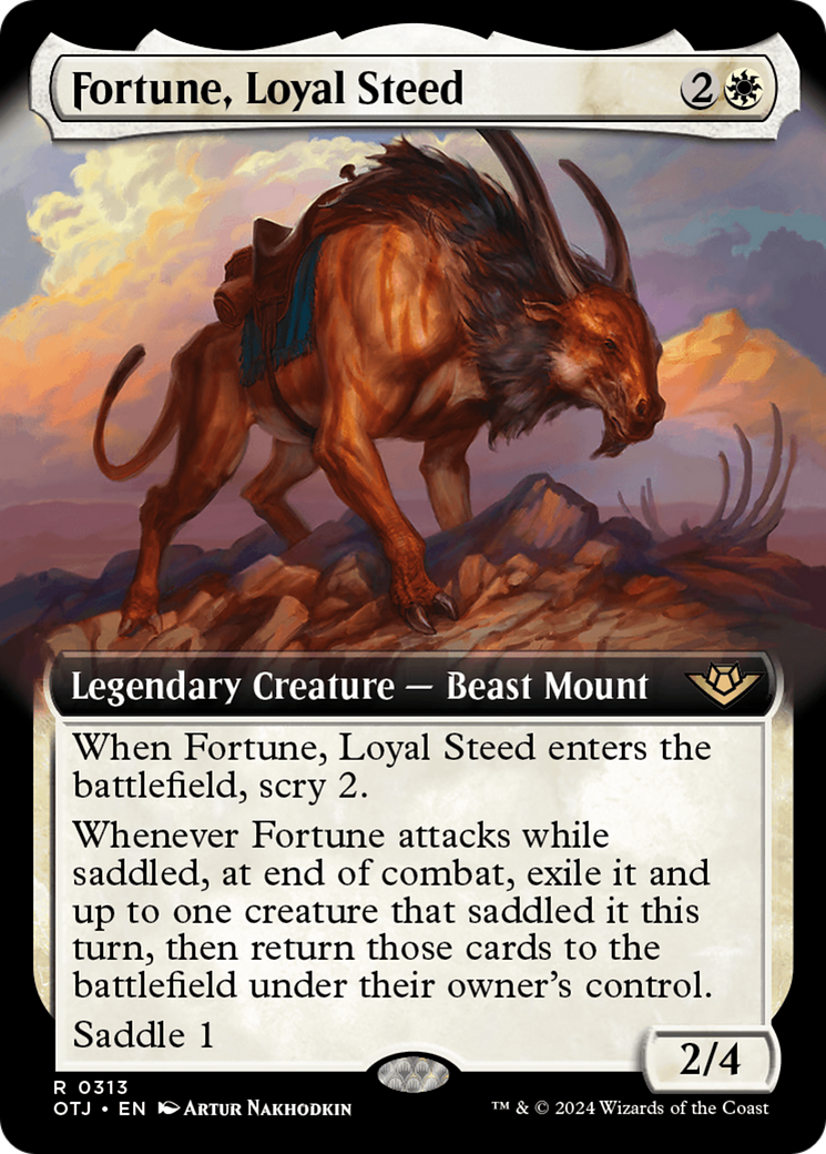 Fortune, Loyal Steed (Extended Art) [Outlaws of Thunder Junction] | Gear Gaming Fayetteville