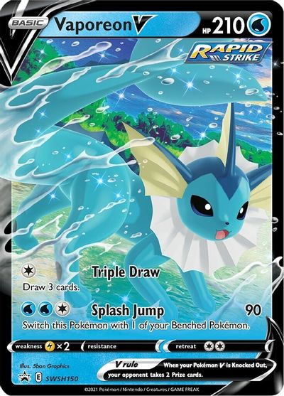 Vaporeon V (SWSH150) [Sword & Shield: Black Star Promos] | Gear Gaming Fayetteville