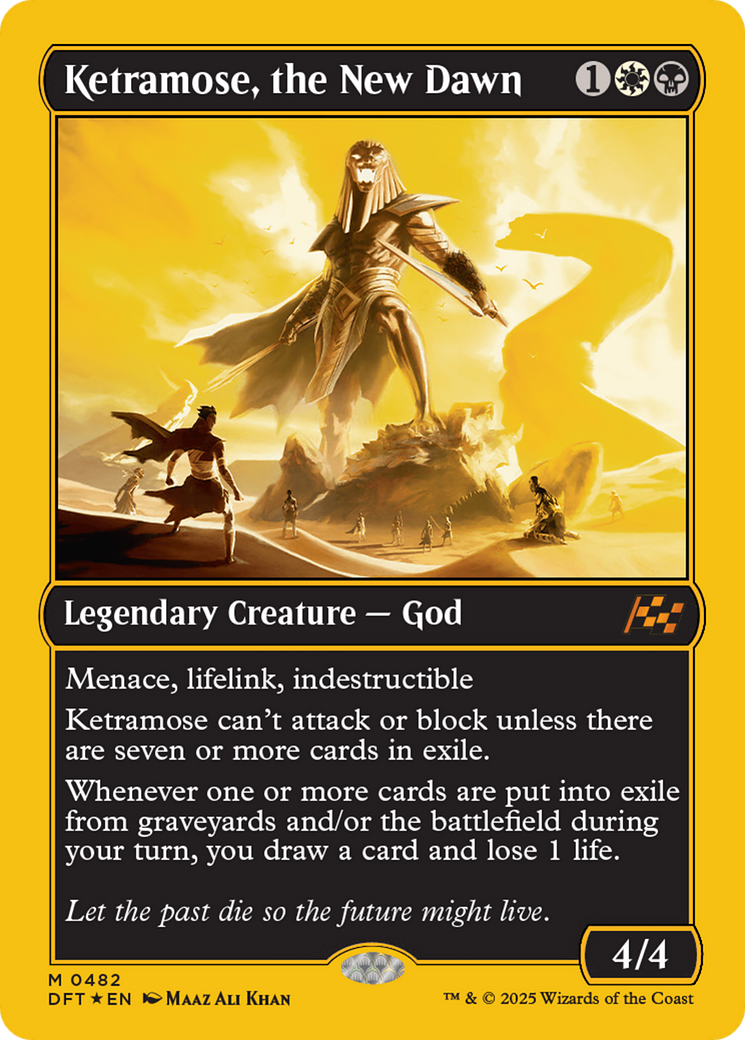 Ketramose, the New Dawn (First-Place Foil) [Aetherdrift] | Gear Gaming Fayetteville