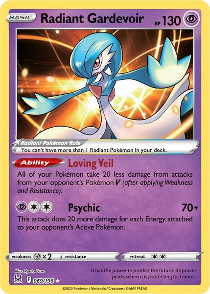 Radiant Gardevoir (069/196) [Prize Pack Series Three] | Gear Gaming Fayetteville