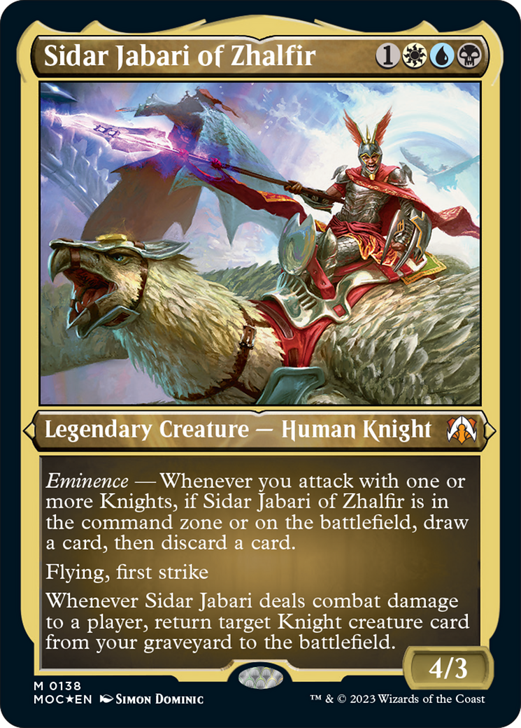 Sidar Jabari of Zhalfir (Display Commander) [March of the Machine Commander] | Gear Gaming Fayetteville