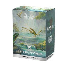 Standard Dragon Shield Dual Art Sleeves –  Magic the Gathering Landfall Series - Misty Rainforest (100ct) | Gear Gaming Fayetteville