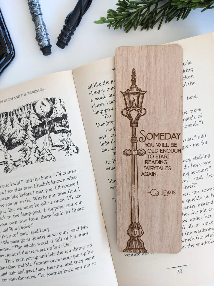 Old Enough To Read Fairytales | Narnia | Engraved Wooden Bookmark | Gear Gaming Fayetteville
