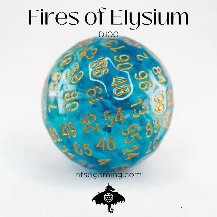 Fires of Elysium | Acrylic | Individual d100 Percentile Dice | Gear Gaming Fayetteville