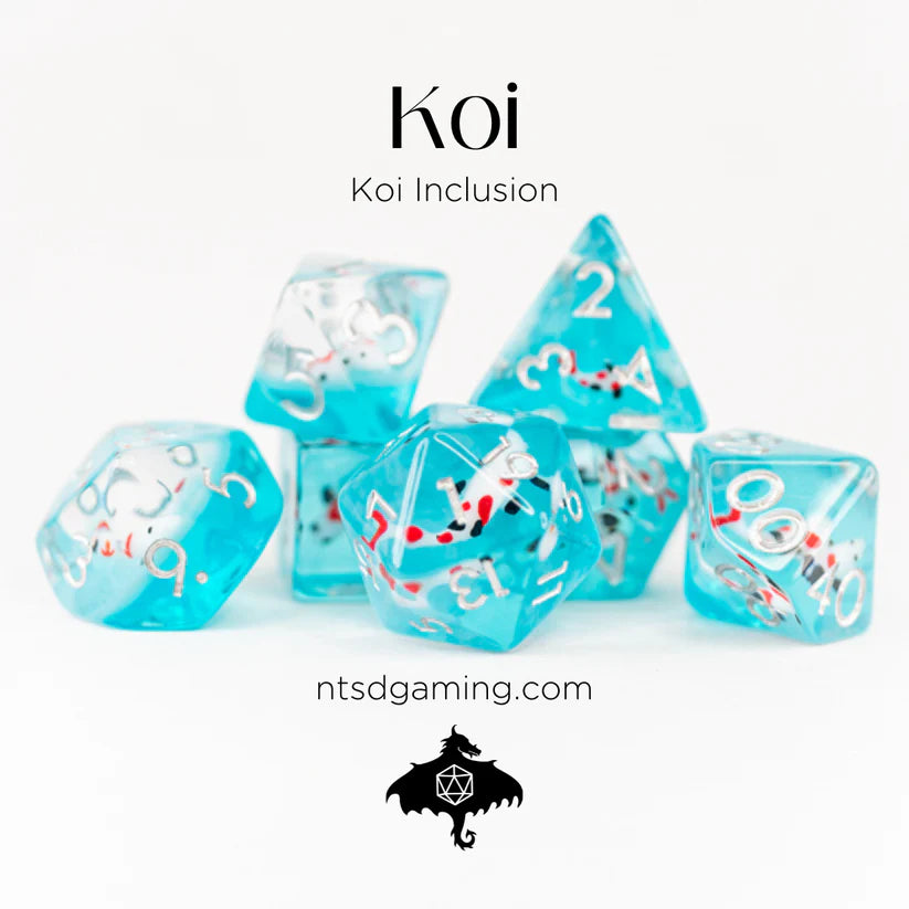 Koi Inclusion Dice 7pc Set | Gear Gaming Fayetteville