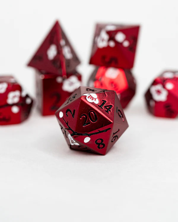 Mirai Etched Metal Dice 7pc Set | Gear Gaming Fayetteville