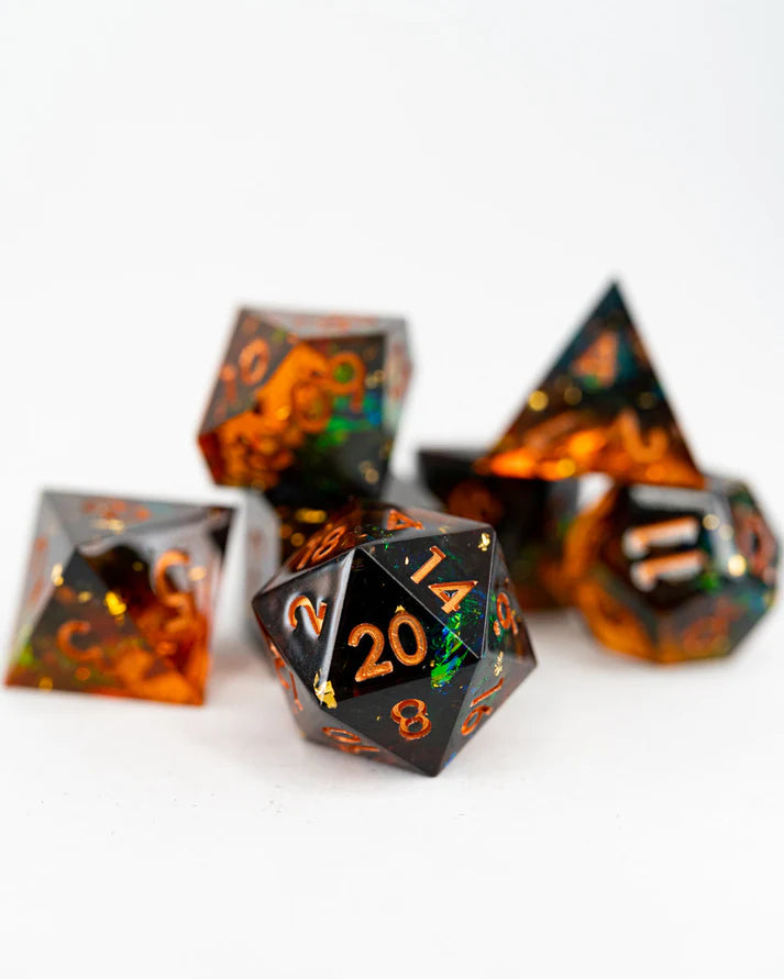 Arcane Crucible | 7 Piece Sharp Edge Dice Set | Gear Gaming Fayetteville