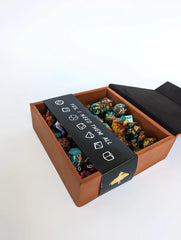 Spawn of Tiamat | Vegan Leather Dice Box - Chestnut | Gear Gaming Fayetteville