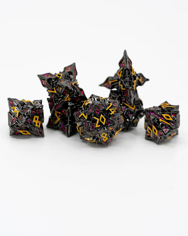 Pagoda Metal Dice 7pc Set | Gear Gaming Fayetteville