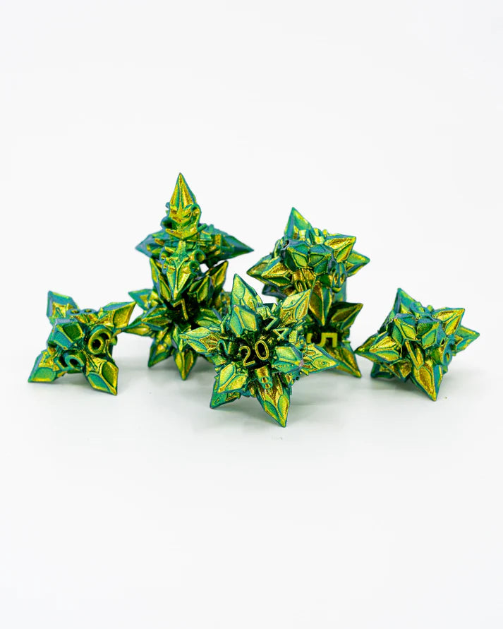 Leaf Shard | 7 Piece Metal Dice Set | Gear Gaming Fayetteville