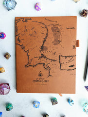 Map Of Middle Earth | Vegan Leather Journal | Gear Gaming Fayetteville