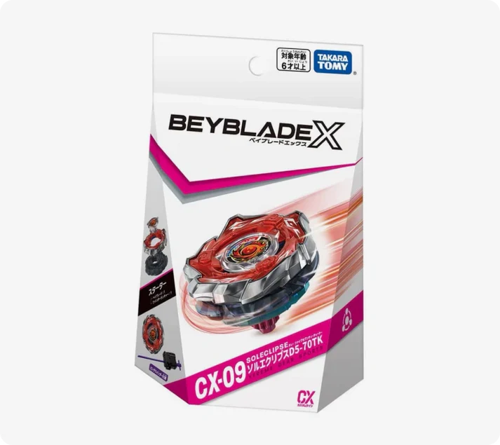 Takara Tomy Beyblade X CX-09 SolEclipse D5-70TK | Gear Gaming Fayetteville