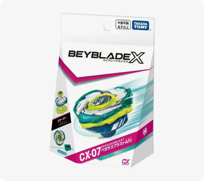 Takara Tomy Beyblade X CX-07 Starter PegasusBlast ATr | Gear Gaming Fayetteville