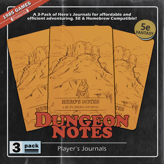 Dungeon Notes:  5E Player's Journal - Orange | Gear Gaming Fayetteville