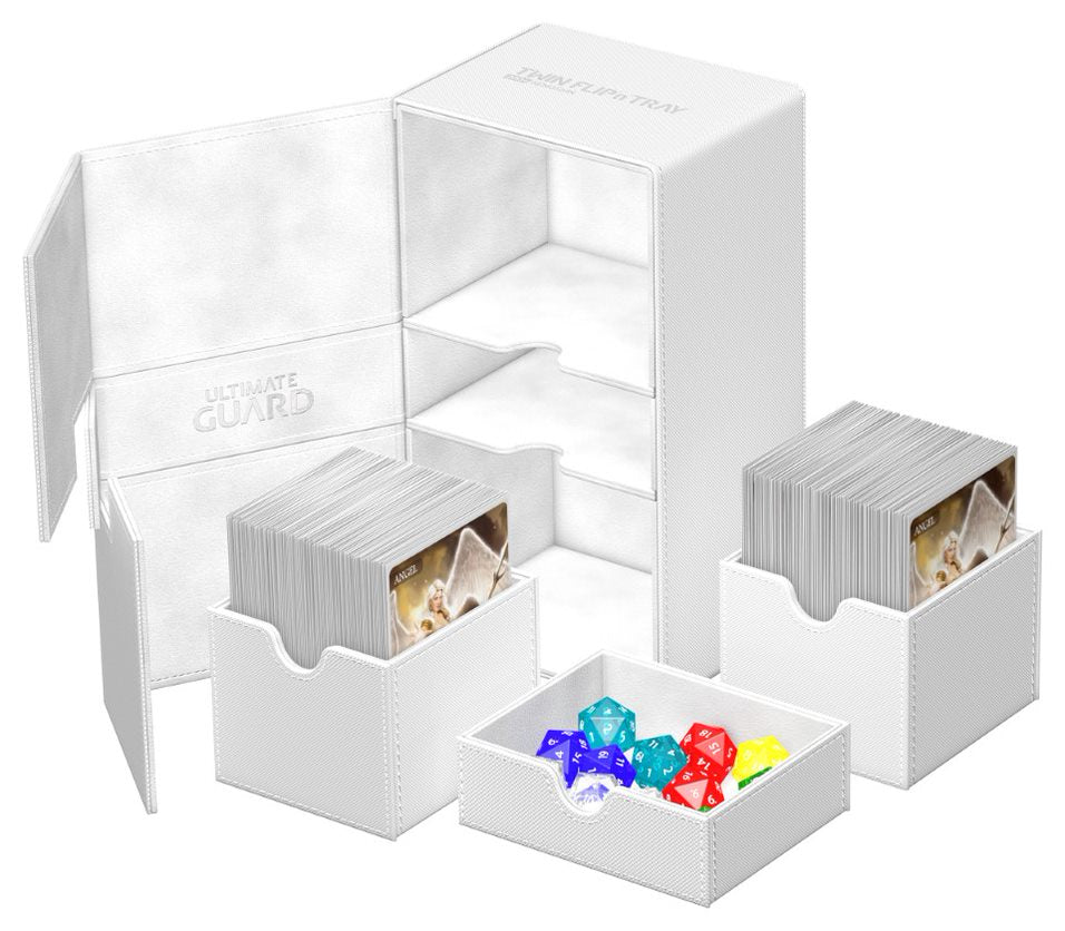 Ultimate Guard Deck Case Twin Flip N Tray 200+ Xenoskin White | Gear Gaming Fayetteville