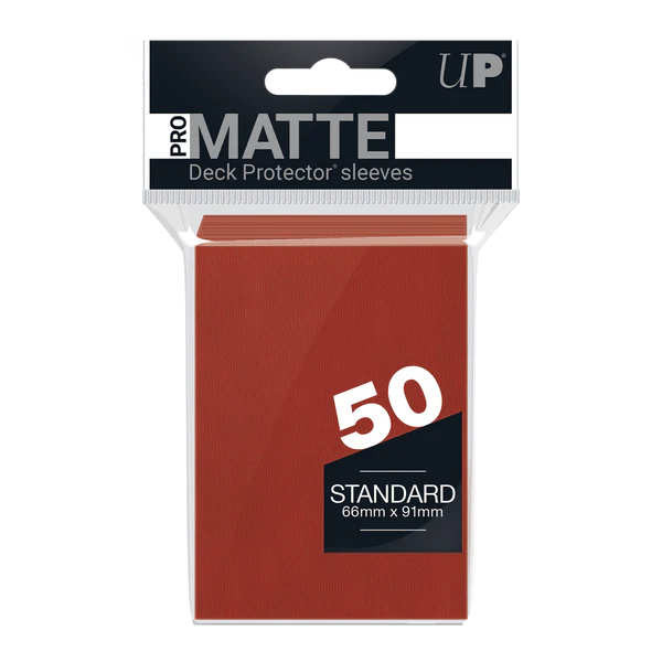 Ultra Pro Regular Matte (50ct) Red | Gear Gaming Fayetteville