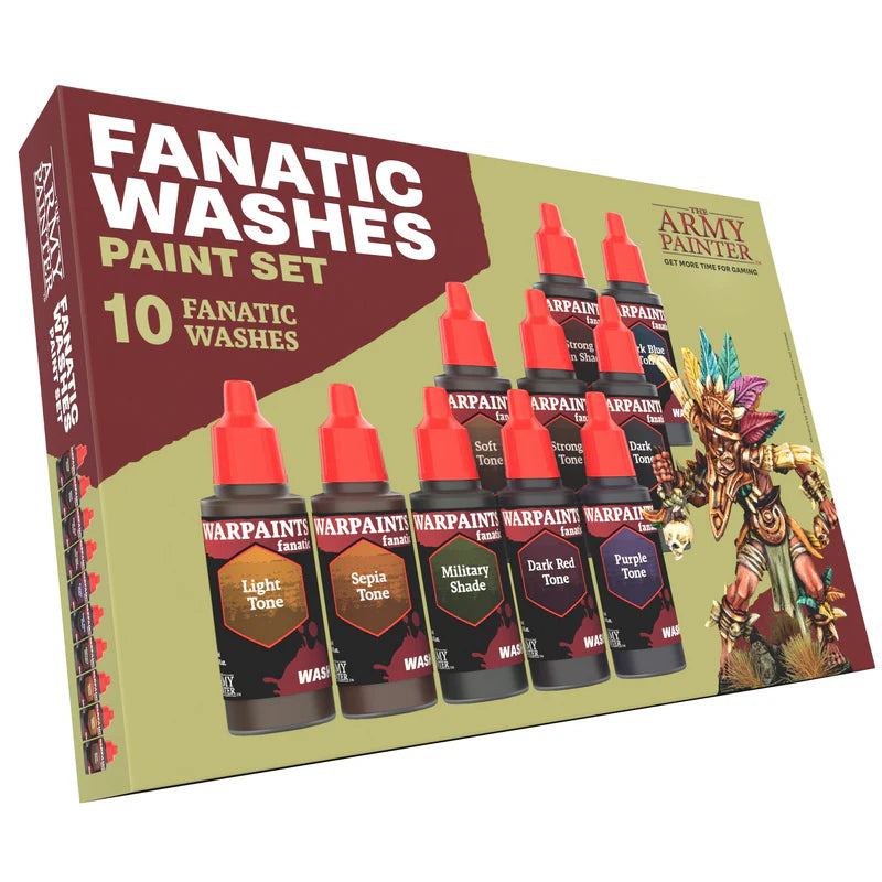 The Army Painter: Warpaints Fanatic - Fanatic Washes Paint Set | Gear Gaming Fayetteville