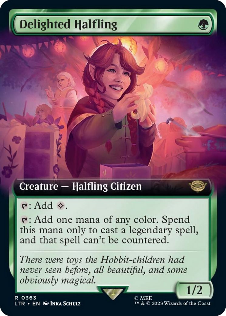 Delighted Halfling (Extended Art) [The Lord of the Rings: Tales of Middle-Earth] | Gear Gaming Fayetteville