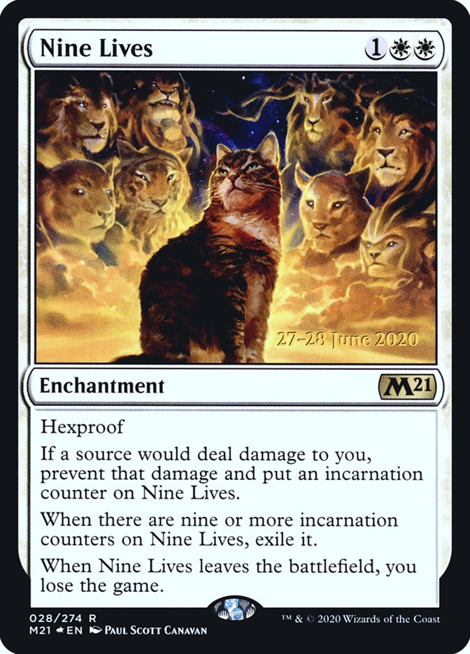Nine Lives [Core Set 2021 Prerelease Promos] | Gear Gaming Fayetteville