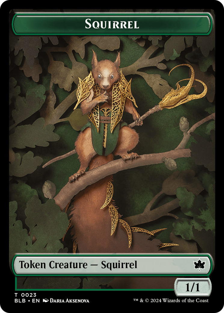 Squirrel Token [Bloomburrow Tokens] | Gear Gaming Fayetteville