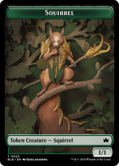 Squirrel // Darkstar Augur Double-Sided Token [Bloomburrow Tokens] | Gear Gaming Fayetteville