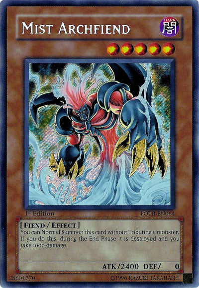 Mist Archfiend [FOTB-EN064] Secret Rare | Gear Gaming Fayetteville