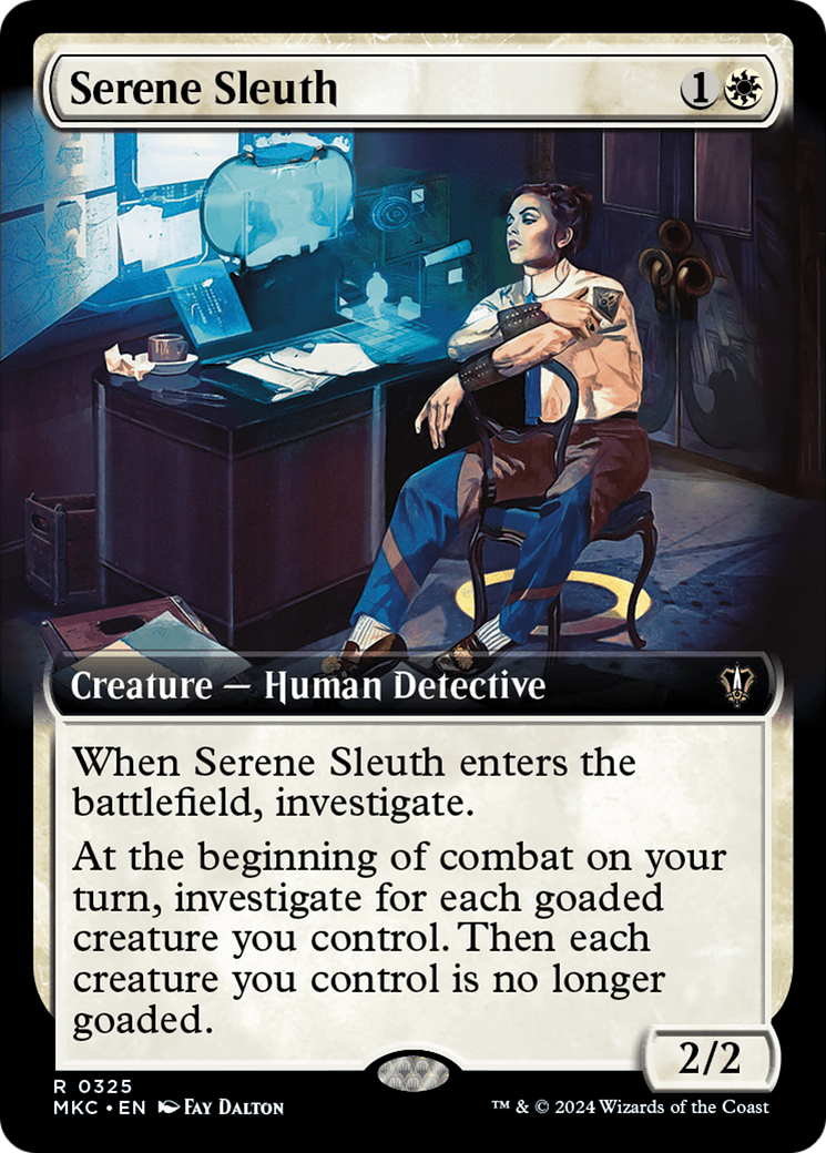 Serene Sleuth (Extended Art) [Murders at Karlov Manor Commander] | Gear Gaming Fayetteville