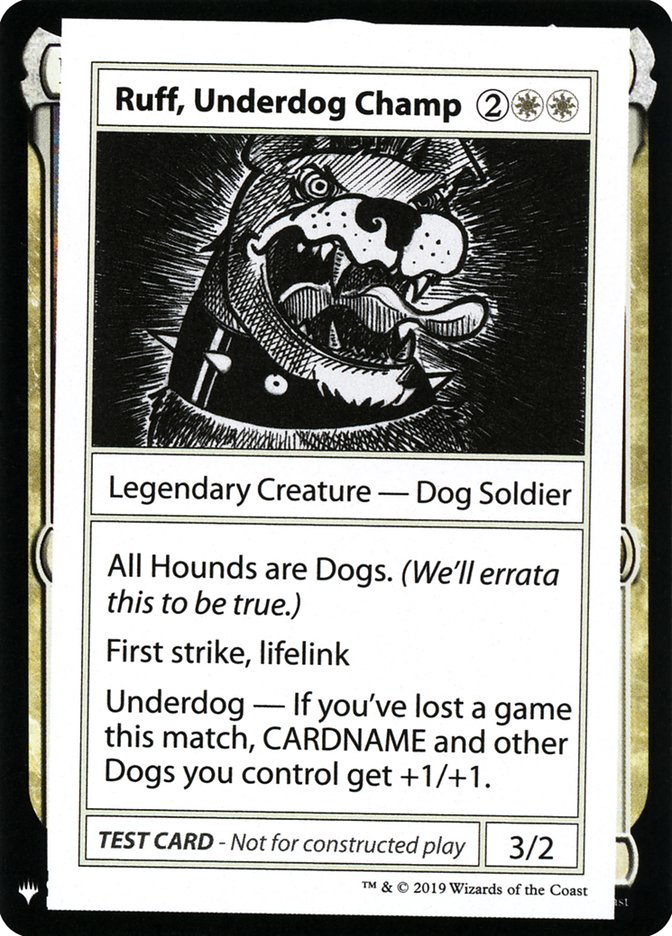 Ruff, Underdog Champ [Mystery Booster Playtest Cards] | Gear Gaming Fayetteville