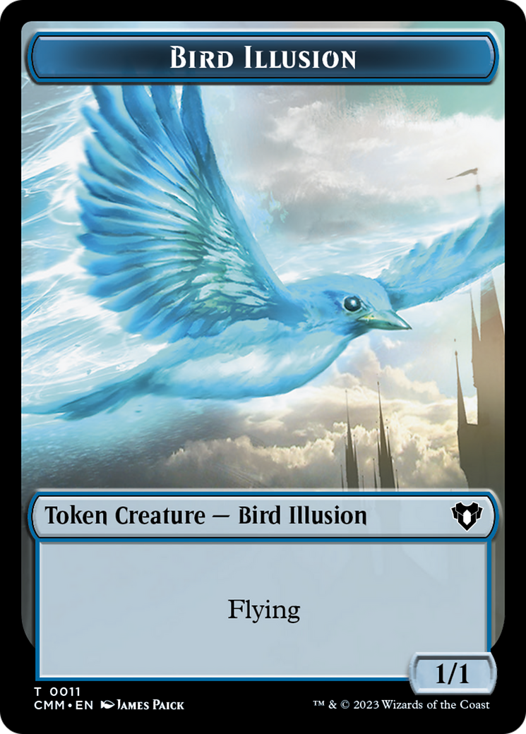 Bird Illusion Token [Commander Masters Tokens] | Gear Gaming Fayetteville