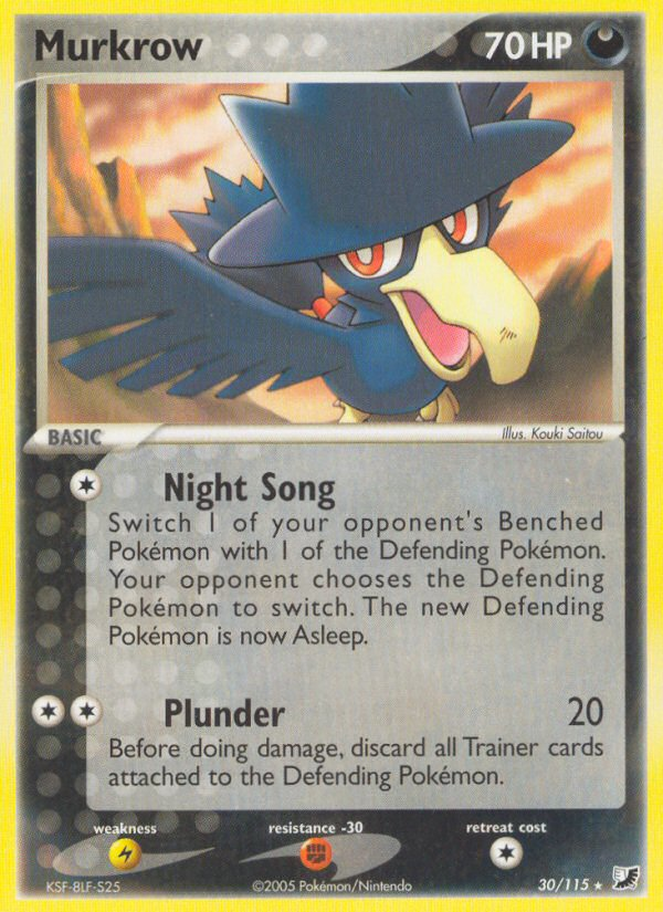 Murkrow (30/115) [EX: Unseen Forces] | Gear Gaming Fayetteville