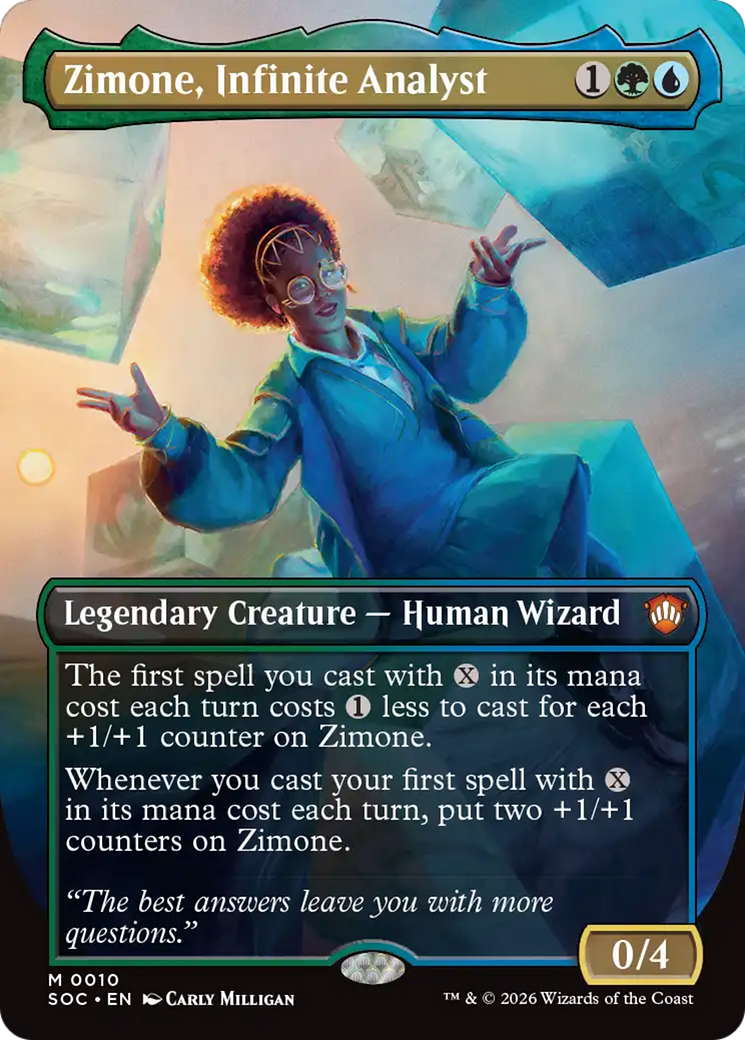 Zimone, Infinite Analyst (Borderless) [Secrets of Strixhaven Commander] | Gear Gaming Fayetteville