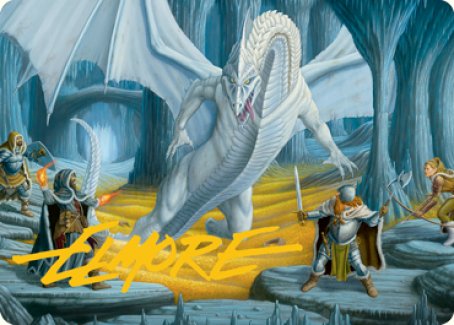Cave of the Frost Dragon Art Card (Gold-Stamped Signature) [Dungeons & Dragons: Adventures in the Forgotten Realms Art Series] | Gear Gaming Fayetteville
