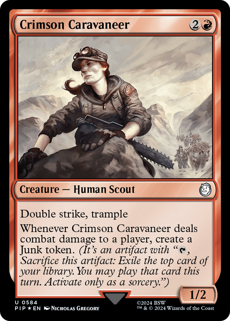 Crimson Caravaneer (Surge Foil) [Fallout] | Gear Gaming Fayetteville