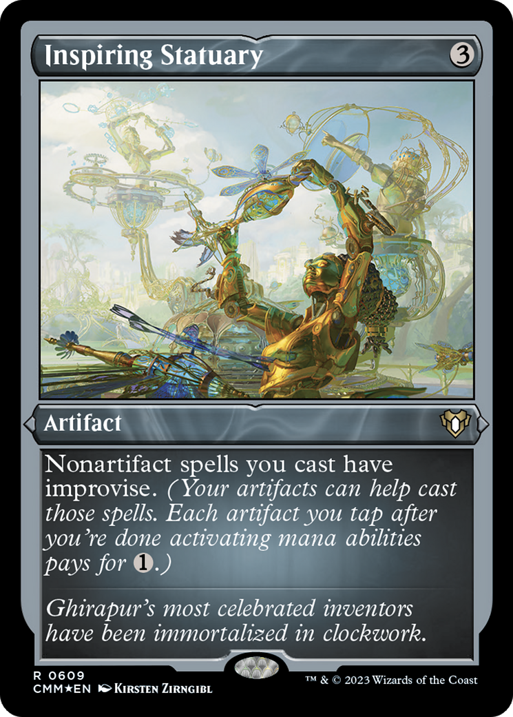 Inspiring Statuary (Foil Etched) [Commander Masters] | Gear Gaming Fayetteville