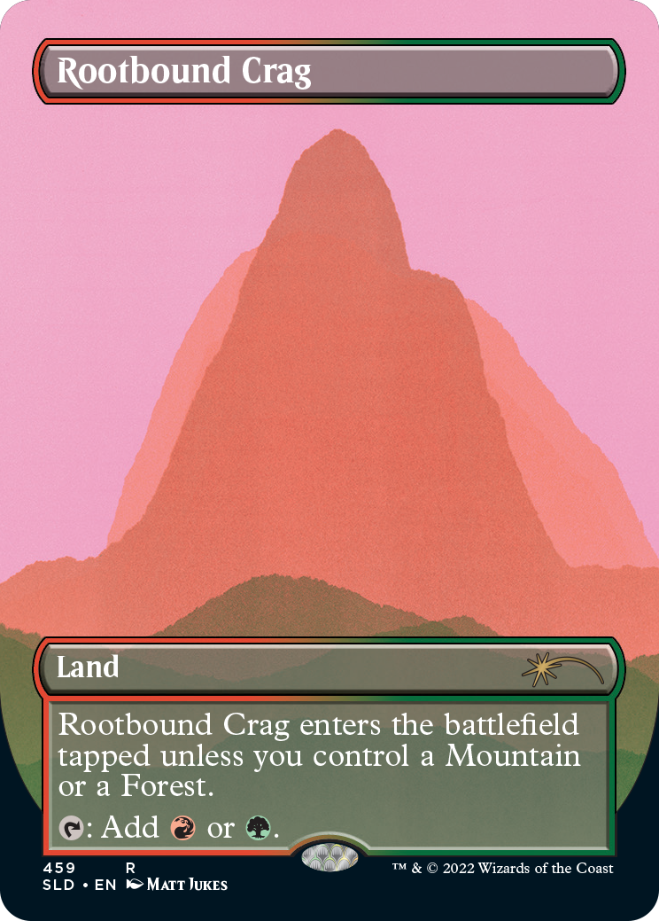 Rootbound Crag (Borderless) [Secret Lair Drop Series] | Gear Gaming Fayetteville