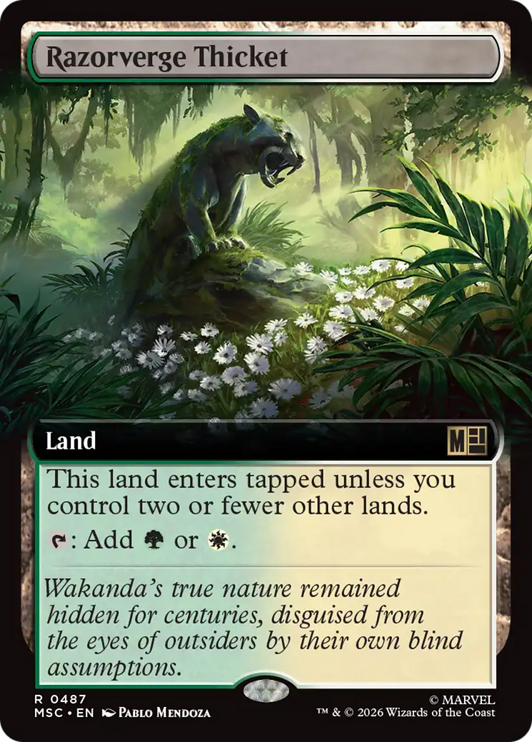 Razorverge Thicket (Extended Art) [Marvel Super Heroes Commander] | Gear Gaming Fayetteville