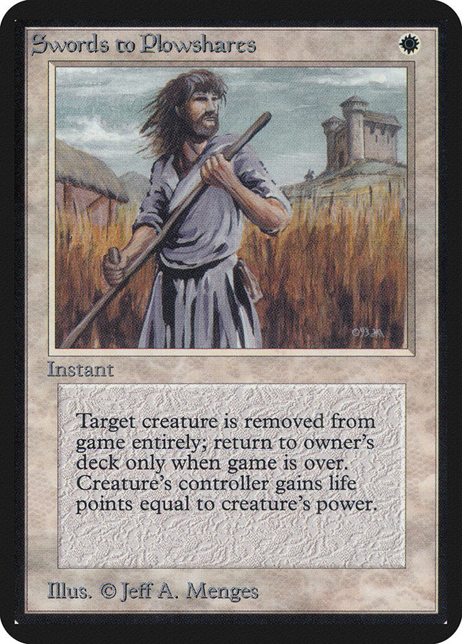 Swords to Plowshares [Alpha Edition] | Gear Gaming Fayetteville