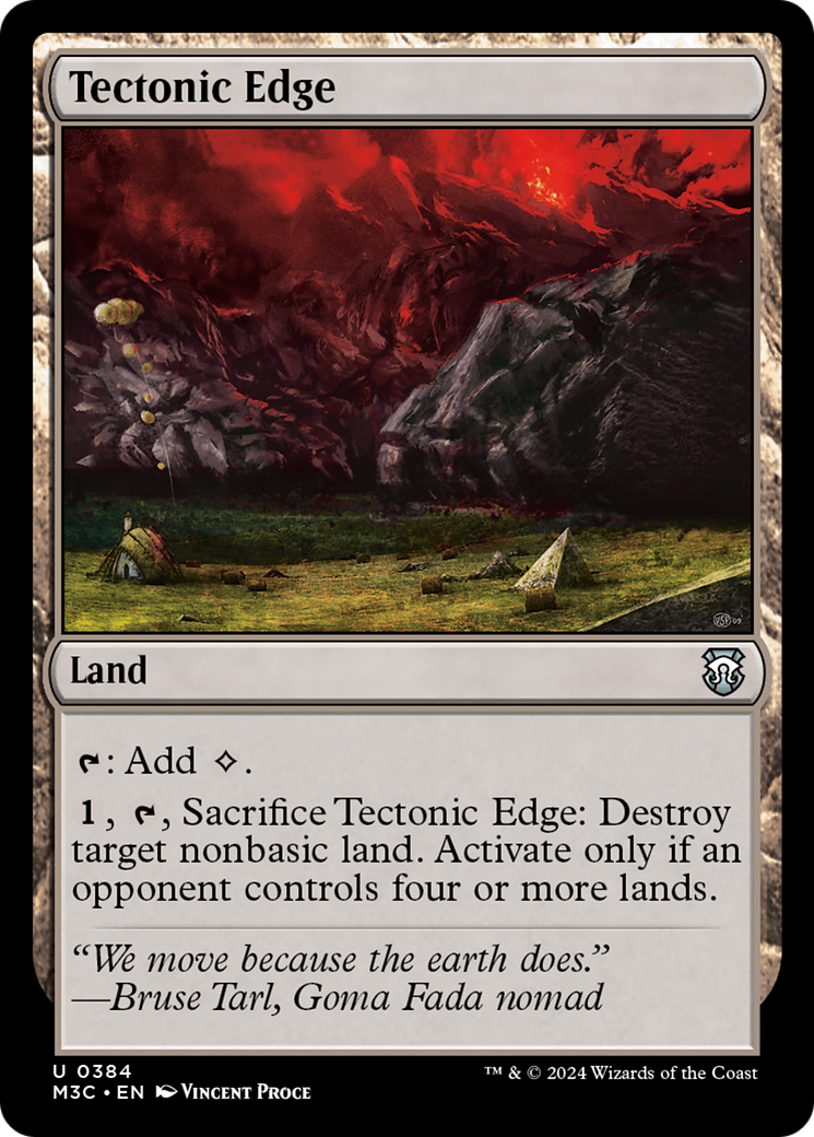 Tectonic Edge (Ripple Foil) [Modern Horizons 3 Commander] | Gear Gaming Fayetteville