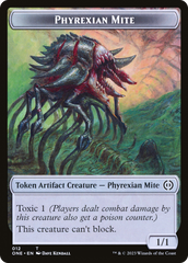 Phyrexian Mite Token (012) // Phyrexian Golem Double-Sided Token [Phyrexia: All Will Be One Tokens] | Gear Gaming Fayetteville