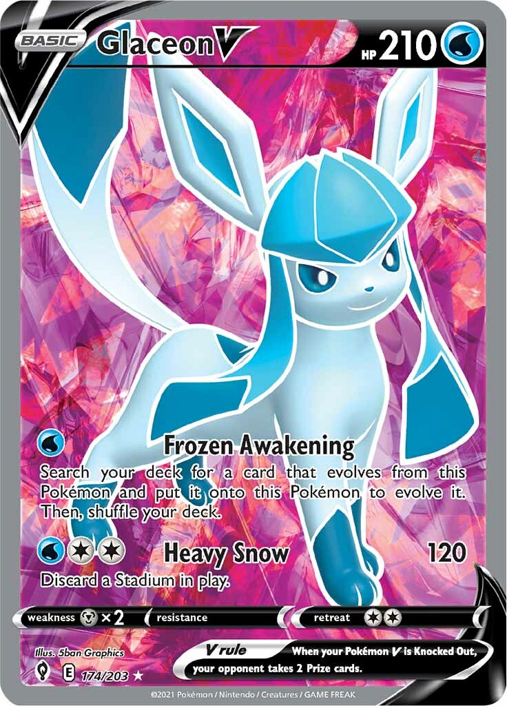 Glaceon V (174/203) [Sword & Shield: Evolving Skies] | Gear Gaming Fayetteville